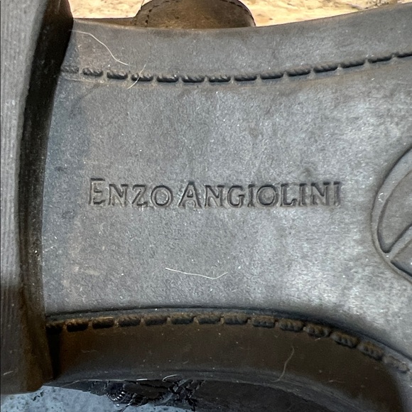 Enzo Angiolini Easinley Distressed Black Leather Moto Boots Size 6 - EUC - Picture 2 of 10